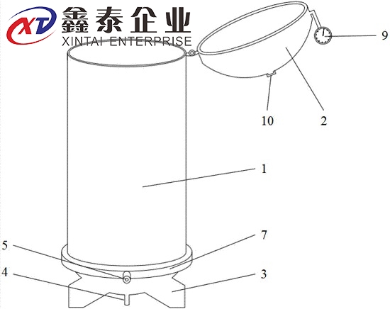 立式輪（lún）胎硫化罐結（jié）構圖